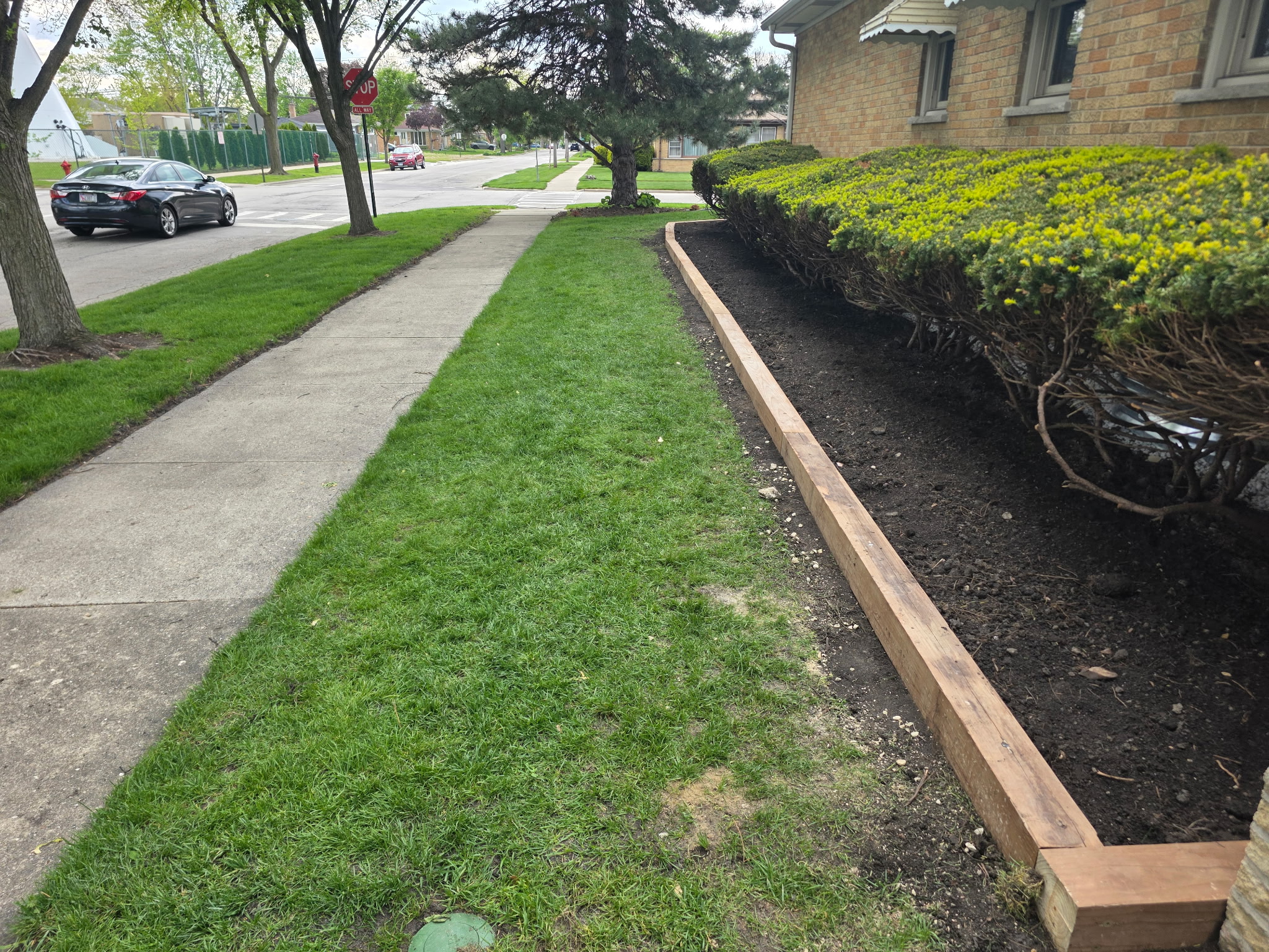 Completed French drain and downspout extension install on the North Shore